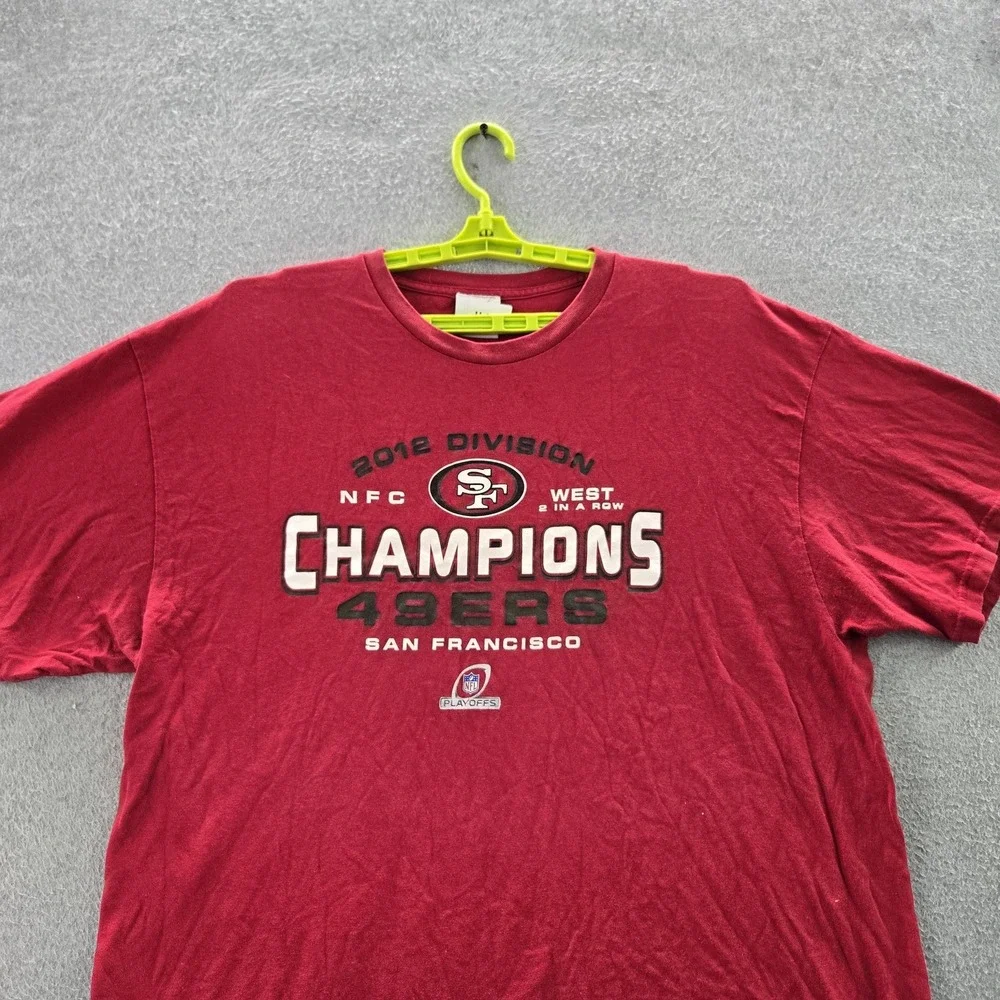 San Francisco 49ers Men Shirt 2XL‎ Red NFL Team Apparel Champions Graphic